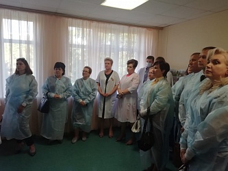 С ОПЫТОМ обращения с медицинскими отходами класса «Б» участники совещания из ЮФО ознакомились на примере Областной детской клинической больницы РО 